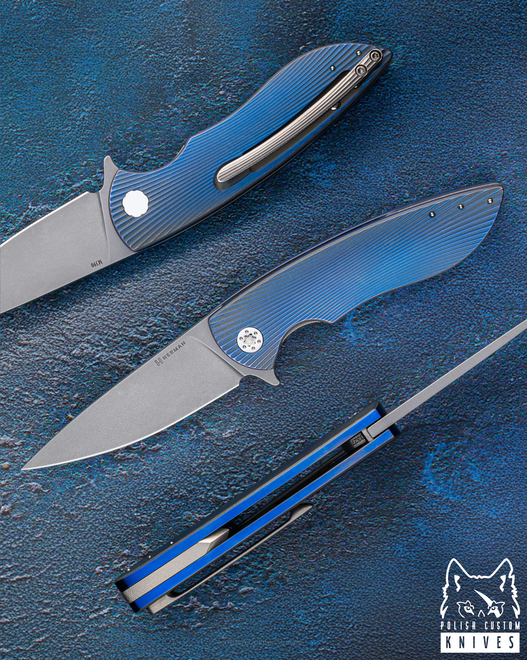 FOLDING KNIFE FOLDER MICRO STING #0327 M390 HERMAN KNIVES