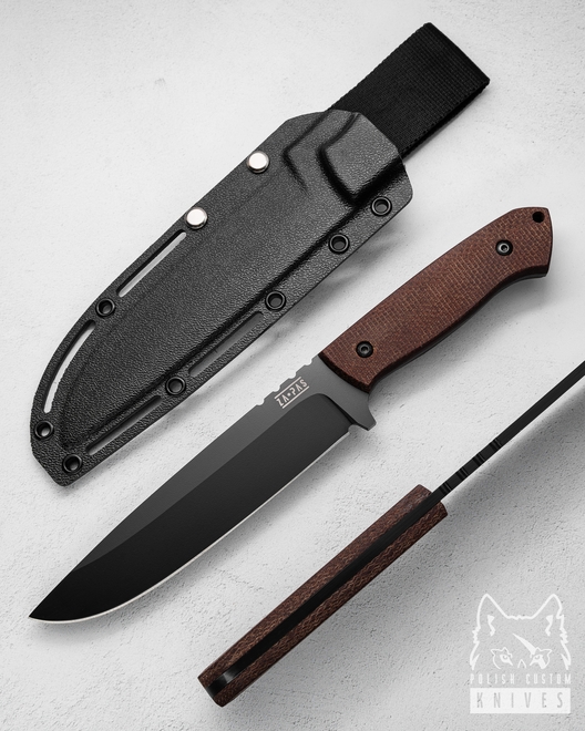 LARGE SURVIVAL BUSHCRAFT KNIFE EXPENDABLE 1 NMV JUTA CERAKOTE ZA-PAS