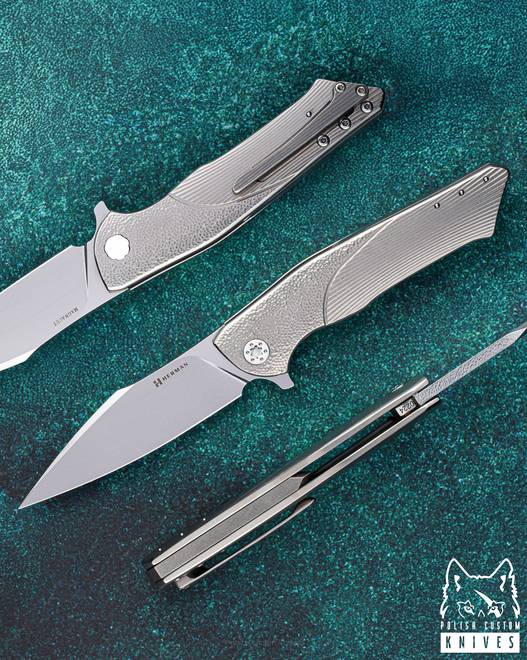FOLDING KNIFE FOLDER BEE #0224 MAGNACUT HERMAN KNIVES
