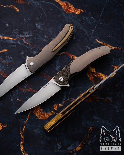 FOLDING KNIFE FOLDER ISHTAR #0784 MAGNACUT HERMAN KNIVES