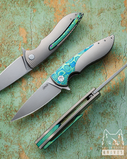 FOLDING KNIFE FOLDER MICRO STING 216 ALLEIMA HALF DRESS HERMAN KNIVES