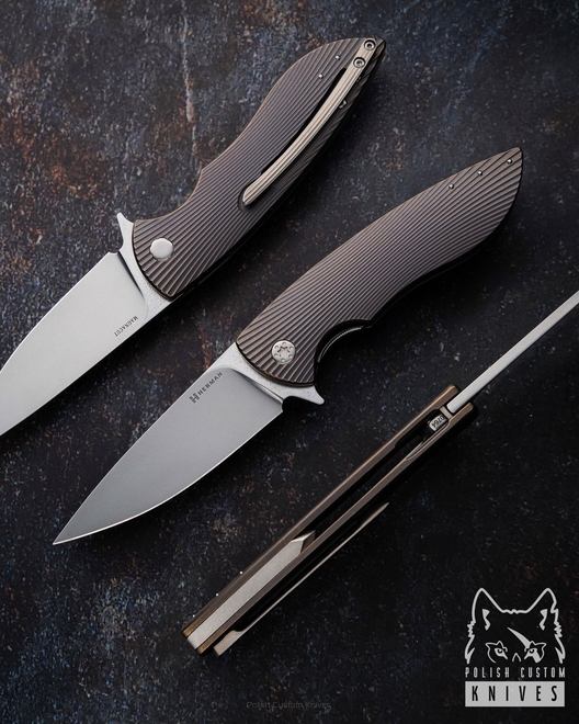 FOLDING KNIFE FOLDER STING #0764 MAGNACUT HERMAN KNIVES