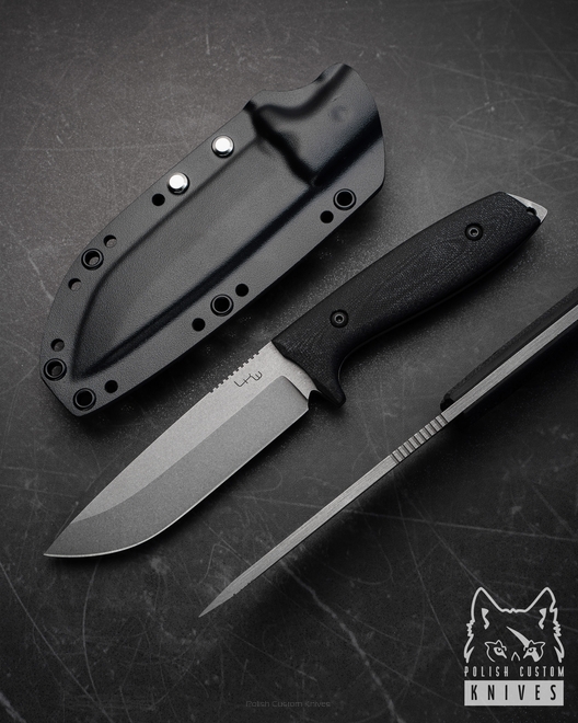SURVIVAL TACTICAL KNIFE RAVEN N690 G10 LKW