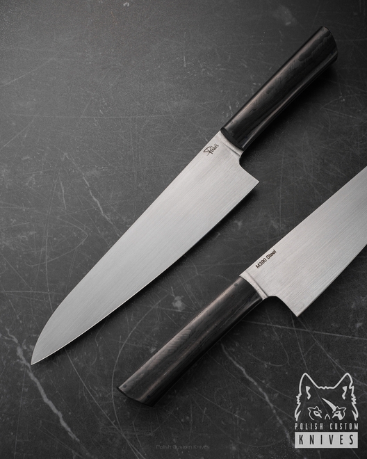 KITCHEN KNIFE CHEF 210 5 M390 CARBON FIBRE PABIŚ
