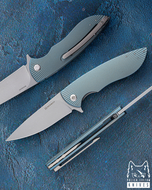 FOLDING KNIFE FOLDER STING #0799 MAGNACUT HERMAN KNIVES