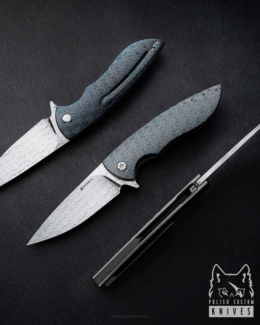 FOLDING KNIFE FOLDER STING #0897 VEGAS FORGE TESSERACT FULL DRESS HERMAN KNIVES