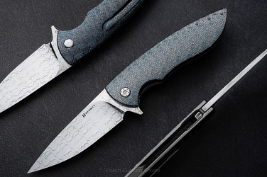 FOLDING KNIFE FOLDER STING #0897 VEGAS FORGE TESSERACT FULL DRESS HERMAN KNIVES