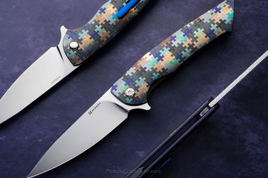 FOLDING KNIFE FOLDER SLIM #0638 MAGNACUT PUZZLE HERMAN KNIVES