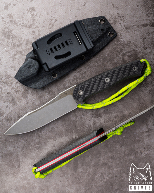SURVIVAL TACTICAL KNIFE HARVBUSH 10 VANADIS CARBON FIBER AK KNIVES
