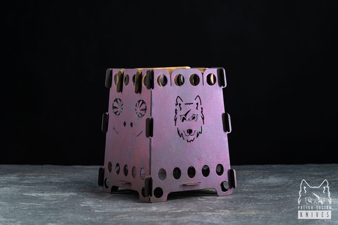 SURVIVAL , EXPEDITION STOVE ANODIZED TITANIUM GRADE 5 MELONTOOLS