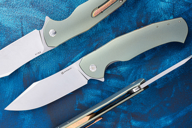 FOLDING KNIFE FOLDER MANTIS #0453 RWL34 HERMAN KNIVES