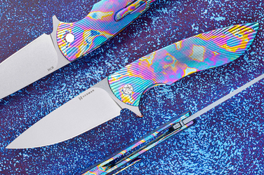 FOLDING KNIFE FOLDER BIG STING #0013 M398 HERMAN KNIVES