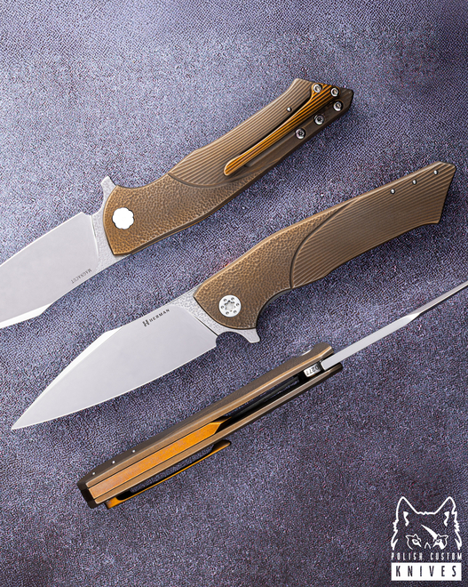 FOLDING KNIFE FOLDER BEE #0277 MAGNACUT ( C0059 ) HERMAN KNIVES
