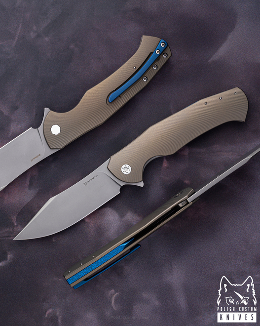 FOLDING KNIFE FOLDER MANTIS #0352 MAGNACUT HERMAN KNIVES