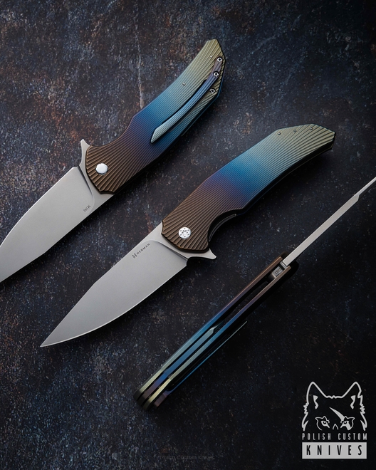 FOLDING KNIFE FOLDER DRAGONFLY #0393 M390 HERMAN KNIVES