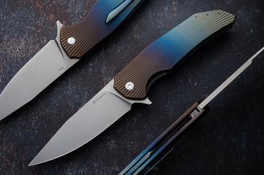 FOLDING KNIFE FOLDER DRAGONFLY #0393 M390 HERMAN KNIVES
