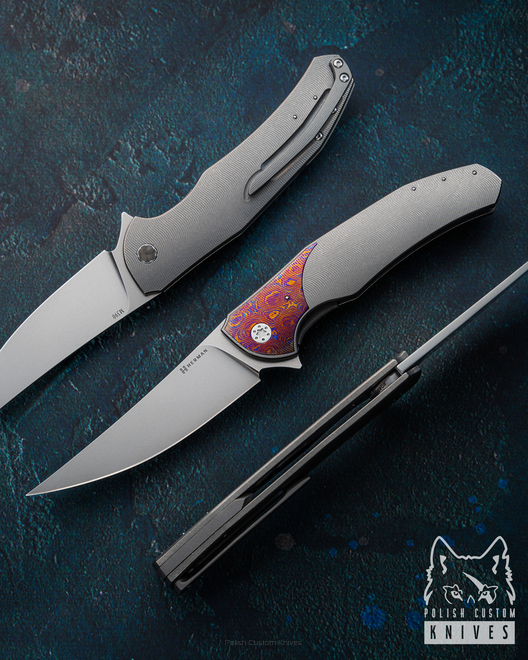 FOLDING KNIFE FOLDER ISHTAR 486 M390 HERMAN KNIVES