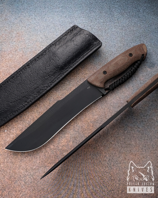 LARGE SURVIVAL TACTICAL KNIFE VALIDUS 1 O2 MICARTA TD
