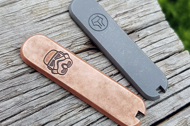 Scales for 58mm Victorinox SAK "Stormtrooper" Ti+Copper 134