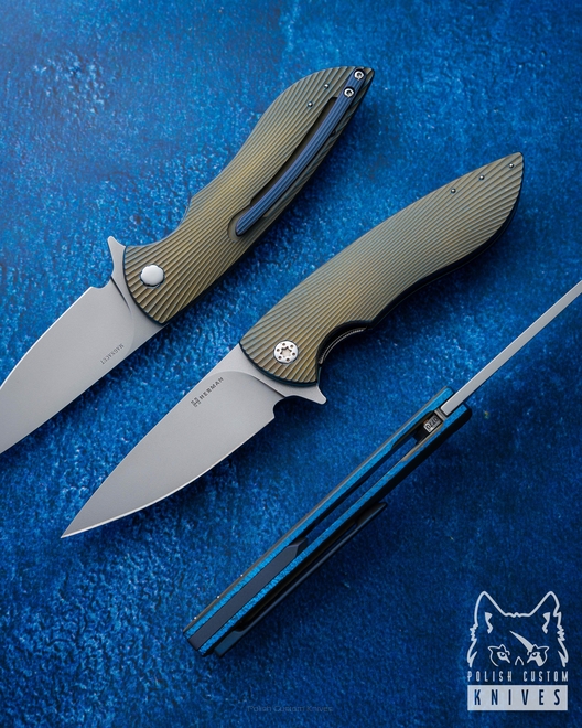 FOLDING KNIFE FOLDER STING #0770 MAGNACUT HERMAN KNIVES