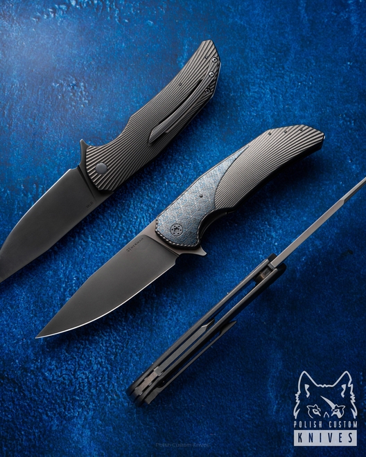 FOLDING KNIFE FOLDER DRAGONFLY #0390 M390 HERMAN KNIVES