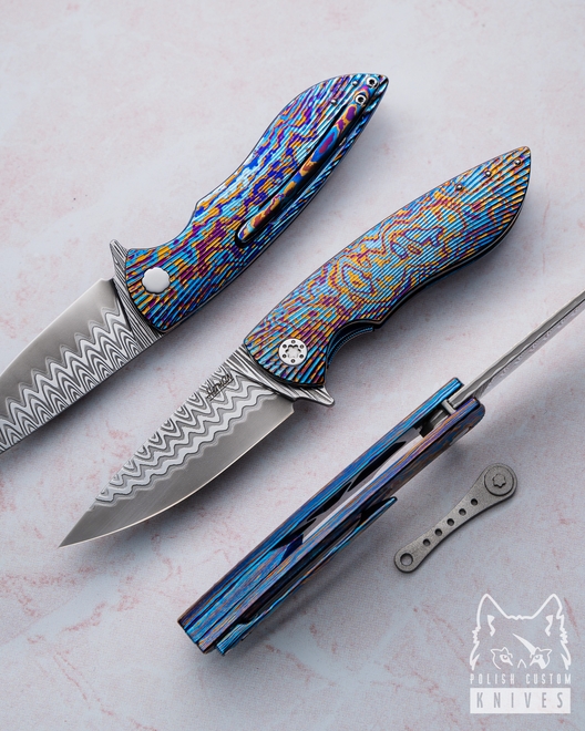 FOLDING KNIFE FOLDER MICRO STING 4 DAMACORE TIMASCUS HERMAN