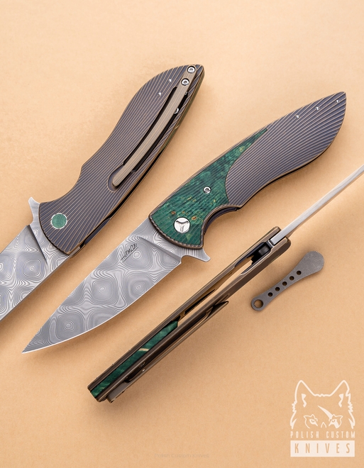 FOLDING KNIFE STING 54 STAINLESS DAMASCUS ZLADINOX ZDI-1016 HERMAN