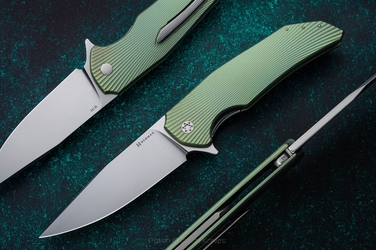 FOLDING KNIFE FOLDER DRAGONFLY #0345 M398 HERMAN KNIVES