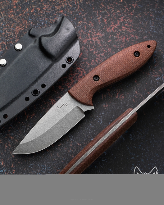 HUNTING KNIFE BAD HUNTER  LKW BROWN MICARTA K720 O2