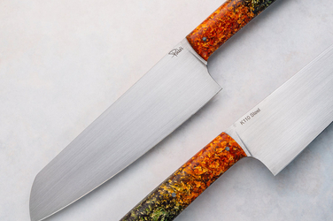 KITCHEN KNIFE SANTOKU 180 21 K110 D2 HYBRID PABIS