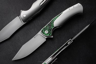 FOLDING KNIFE FOLDER MANTIS #0427 MAGNACUT HERMAN KNIVES