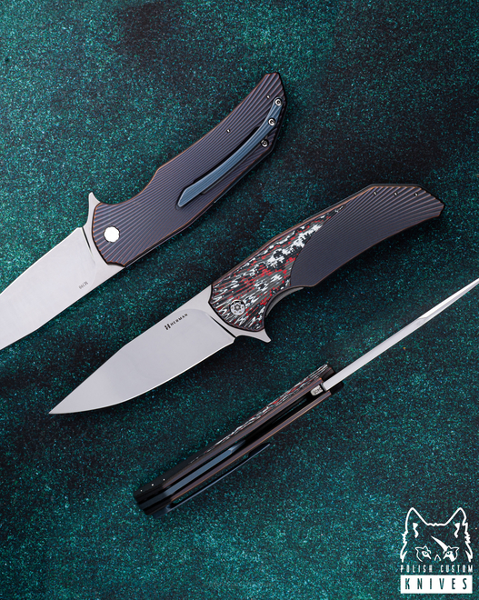 FOLDING KNIFE FOLDER DRAGONFLY #0405 M390 HERMAN KNIVES