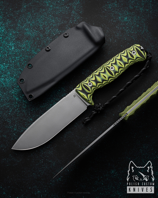 SURVIVAL HUNTING KNIFE ODC 130 2 VANADIS 4E G10 TOXIC AK