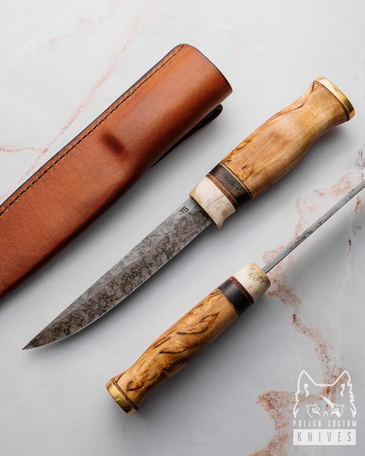 HUNTING KNIFE PUUKKO HUNTER 1 FORGED K720 TS CUSTOM