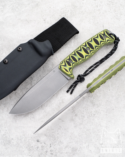 SURVIVAL KNIFE ODC 125 6 VANADIS 4E TOXIC G10 AK