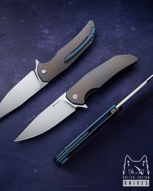 FOLDING KNIFE FOLDER DRAGONFLY #0403 M390 HERMAN KNIVES