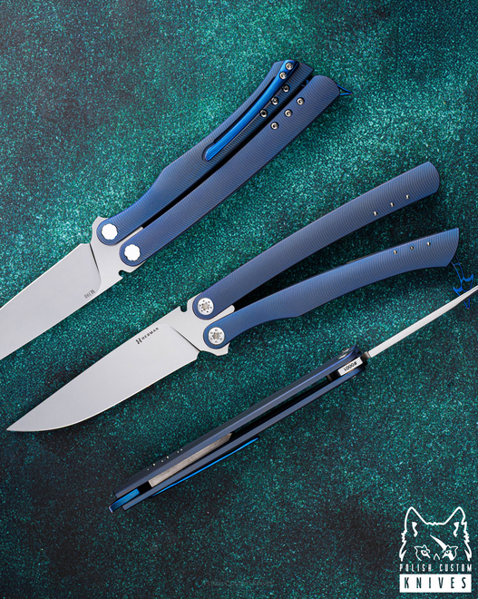 FOLDING KNIFE BAILSONG MORPHO #0001 M390 HERMAN KNIVES