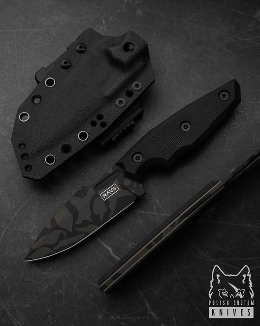 TACTICAL HUNTING KNIFE SHARK 01 BECUT G10 RAVS KNIVES