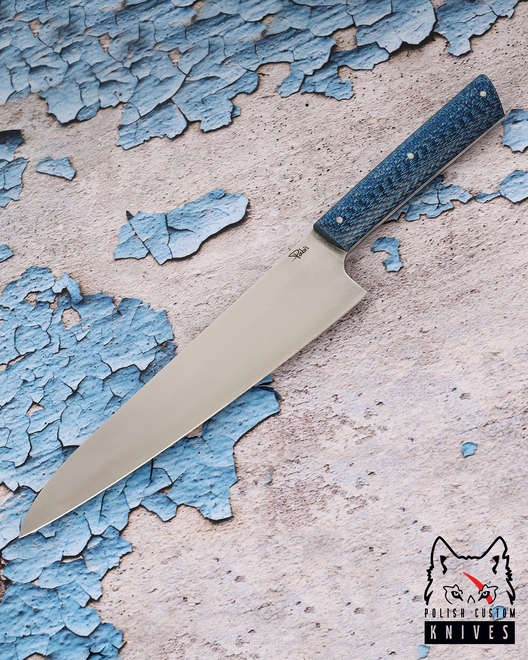 KITCHEN KNIFE CHEF 210 60 BLUE TWILL ELMAX PABIŚ KNIVES