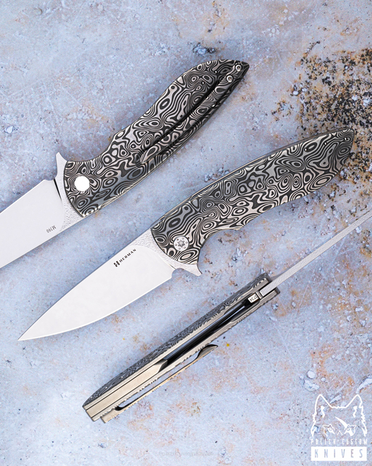 FOLDING KNIFE FOLDER STING #0734 MAGNACUT HERMAN KNIVES