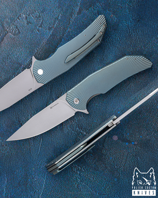 FOLDING KNIFE FOLDER DRAGONFLY #0434 M390 HERMAN KNIVES