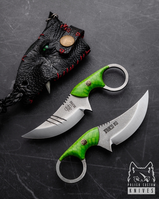 NECK EDC KNIFE SULTAN+ DRACO 02 PRUCIAK KNIVES