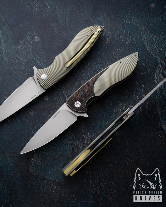 FOLDING KNIFE FOLDER STING #0893 MAGNACUT HERMAN KNIVES