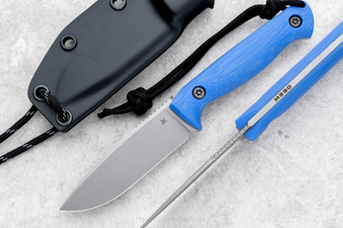 NECK EDC KNIFE MINI AGOR M390 G10 BLUE AK