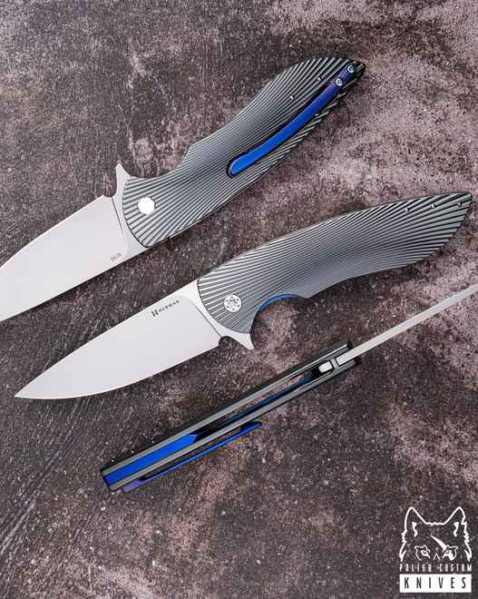 FOLDING KNIFE FOLDER BIG STING #0006 M398 HERMAN KNIVES