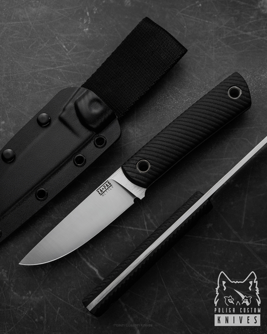 HUNTING EDC KNIFE  EC95 2 NC11LV D2 G10 KYDEX ZA-PAS KNIVES