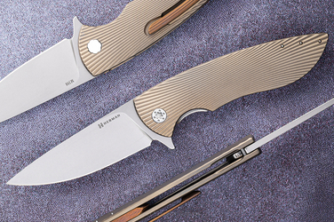 FOLDING KNIFE FOLDER STING #0675 M398 HERMAN KNIVES