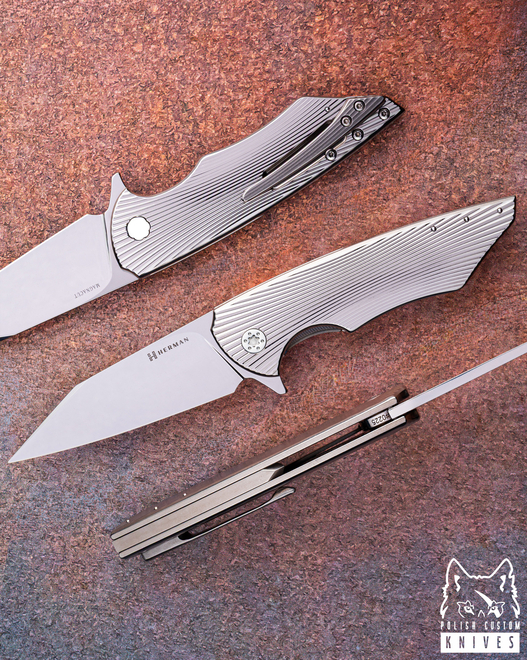 FOLDING KNIFE FOLDER VESPERTILIO #0225 MAGNACUT HERMAN KNIVES
