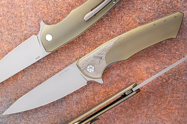 FOLDING KNIFE FOLDER SLIM #0649 M390 HERMAN KNIVES