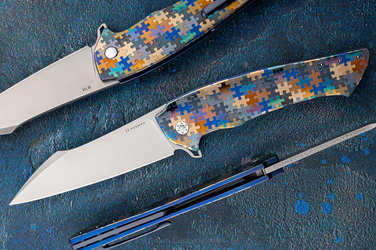 FOLDING KNIFE FOLDER OVIUM GENERATION 2 #0137 M398 PUZZLE HERMAN KNIVES